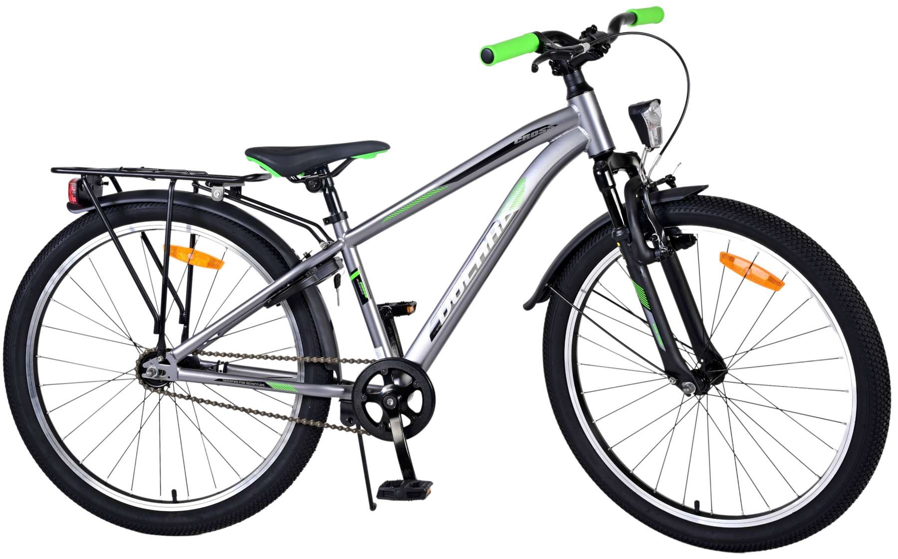 Volare Cross Kinderfahrrad - Jungen - 24 Zoll - dunkelgrau