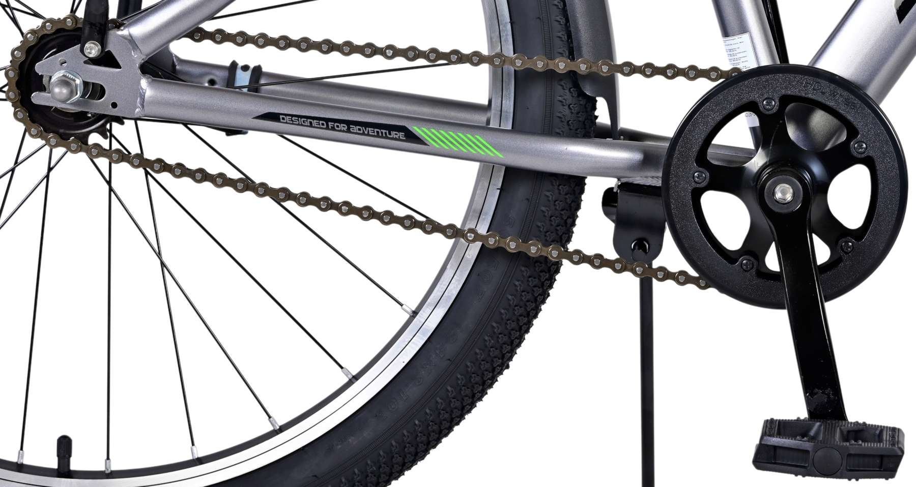 Volare Cross Kinderfahrrad - Jungen - 24 Zoll - dunkelgrau