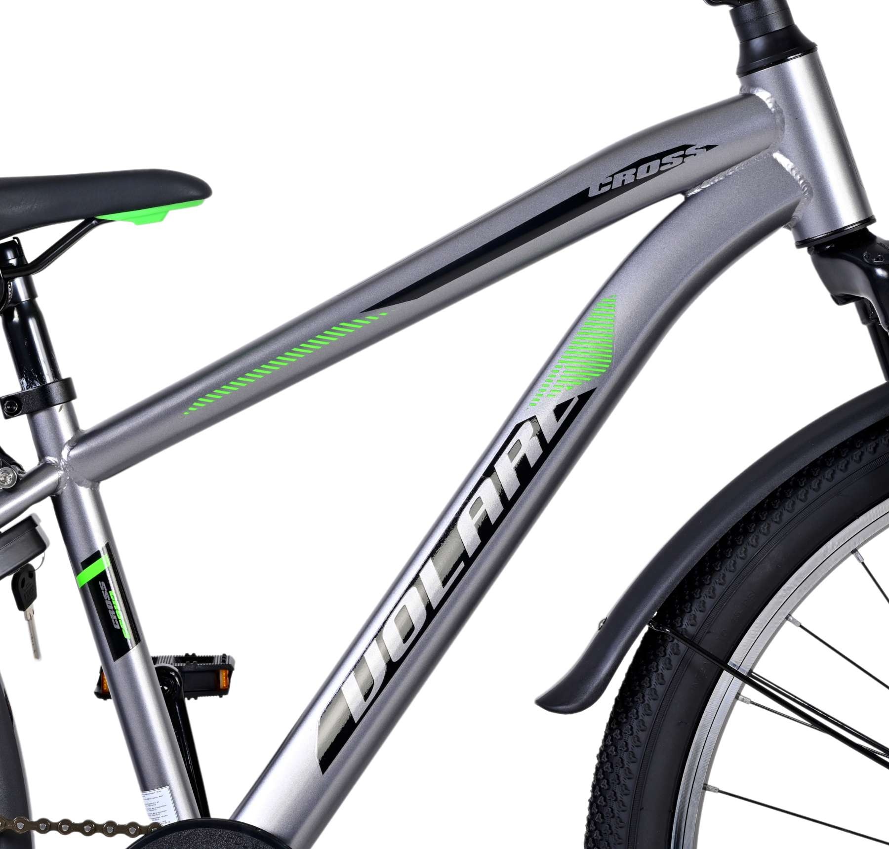 Volare Cross Kinderfahrrad - Jungen - 24 Zoll - dunkelgrau