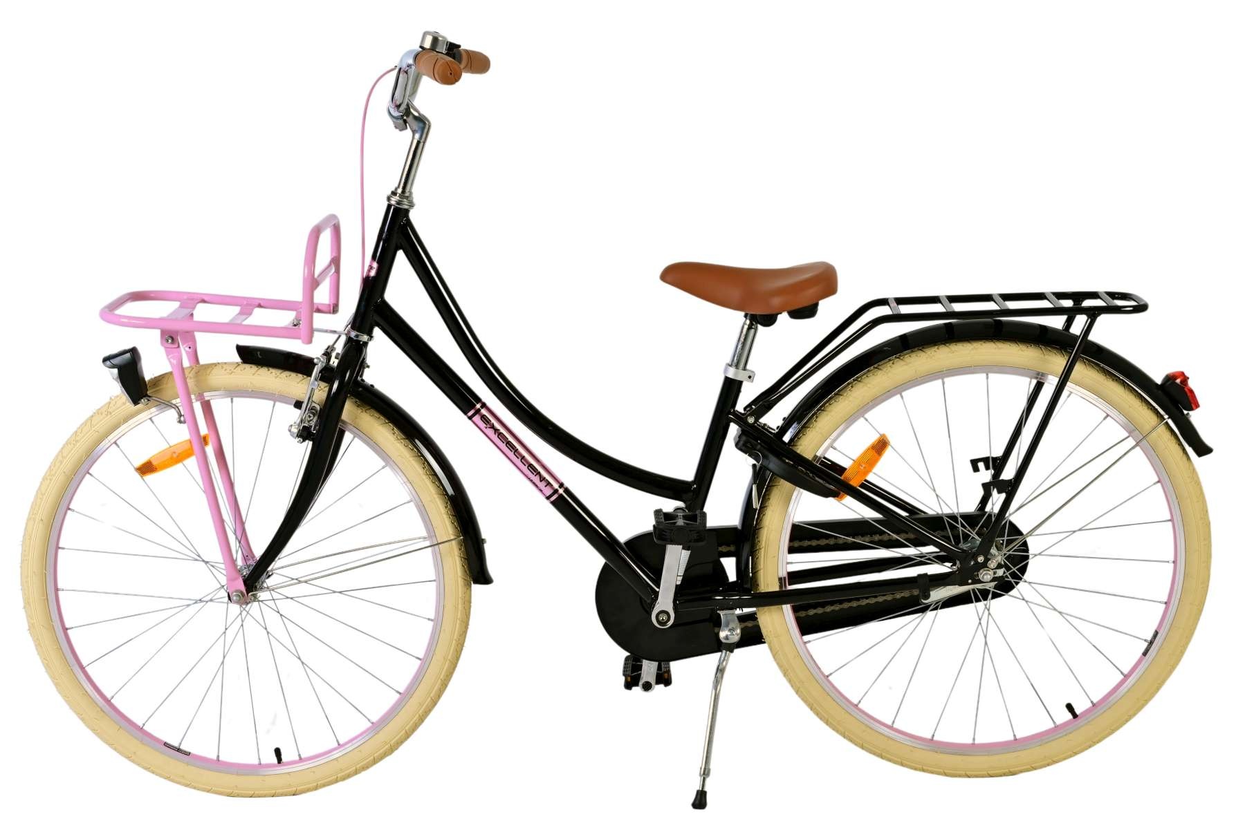 Volare Excellent Kinderfahrrad - Mädchen - 26 Zoll - Schwarz