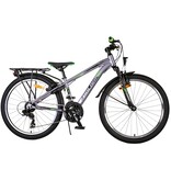Volare Cross Kinderfahrrad - Jungen - 24 Zoll - Grau - 18-Gang - Zweihandbremsen