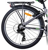 Volare Cross Kinderfahrrad - Jungen - 24 Zoll - Grau - 18-Gang - Zweihandbremsen