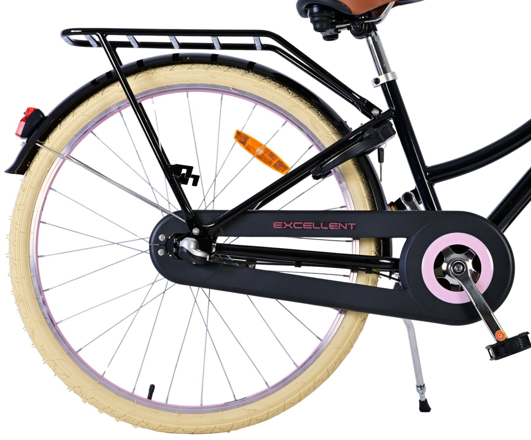 Volare Excellent Kinderfahrrad - Mädchen - 26 Zoll - Schwarz -  3 Gänge