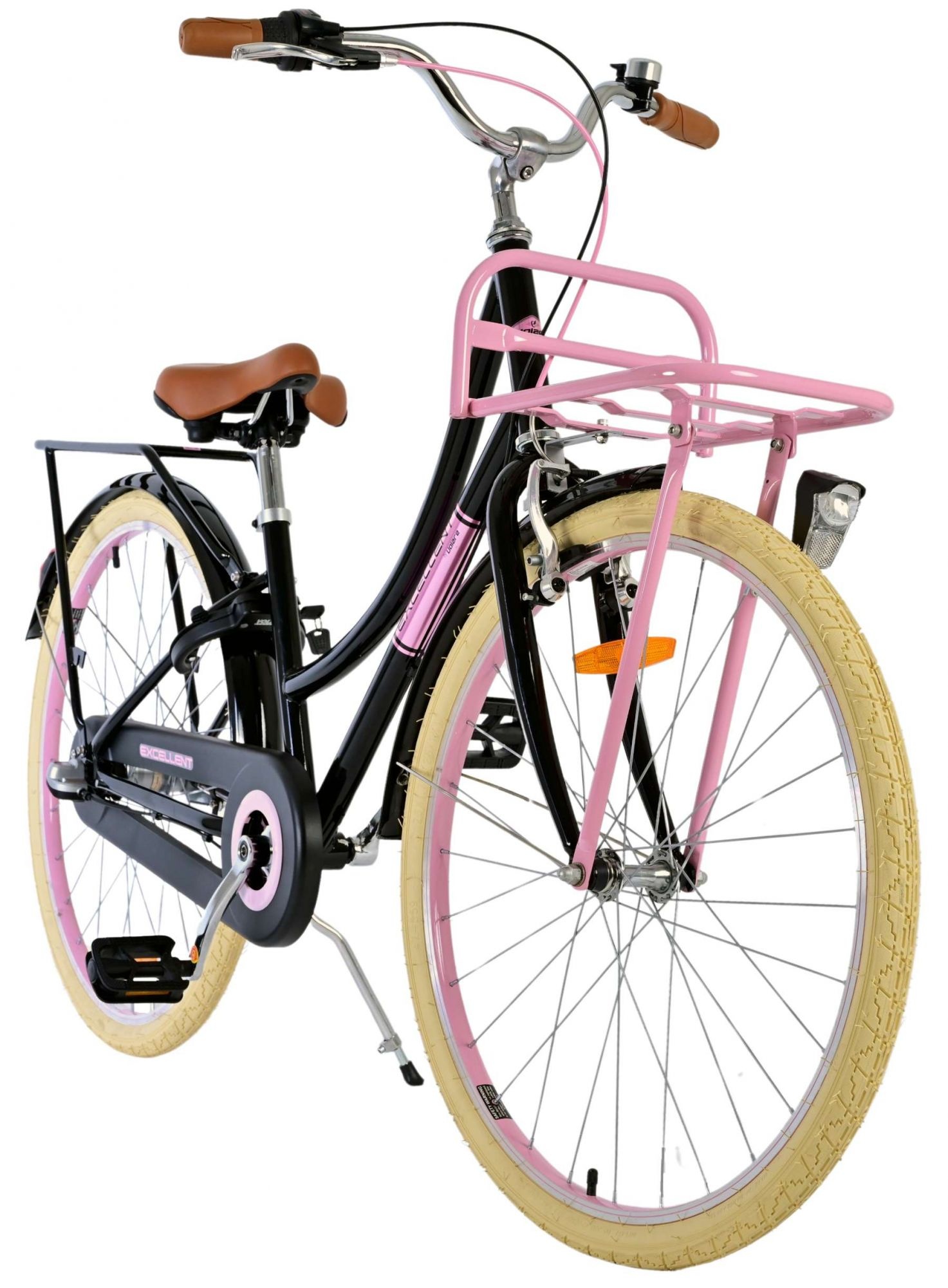 Volare Excellent Kinderfahrrad - Mädchen - 26 Zoll - Schwarz -  3 Gänge