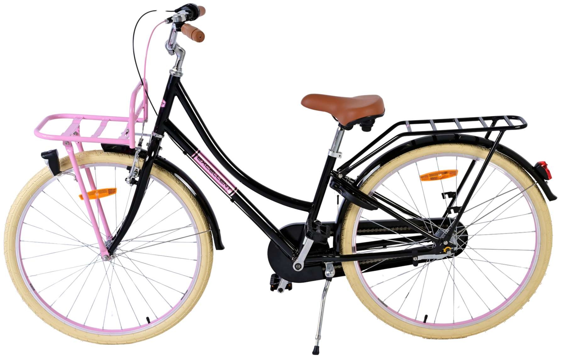Volare Excellent Kinderfahrrad - Mädchen - 26 Zoll - Schwarz -  3 Gänge