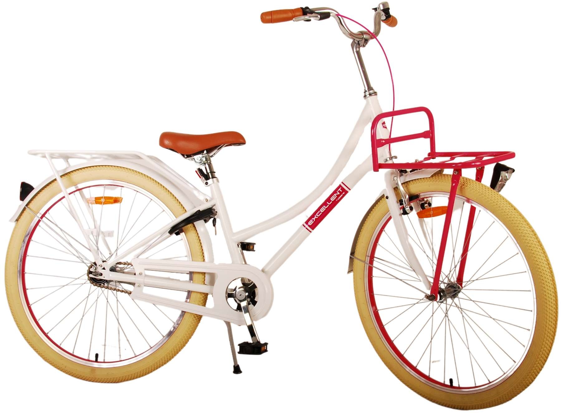 Volare Excellent Kinderfahrrad - Mädchen - 26 Zoll - Weiß