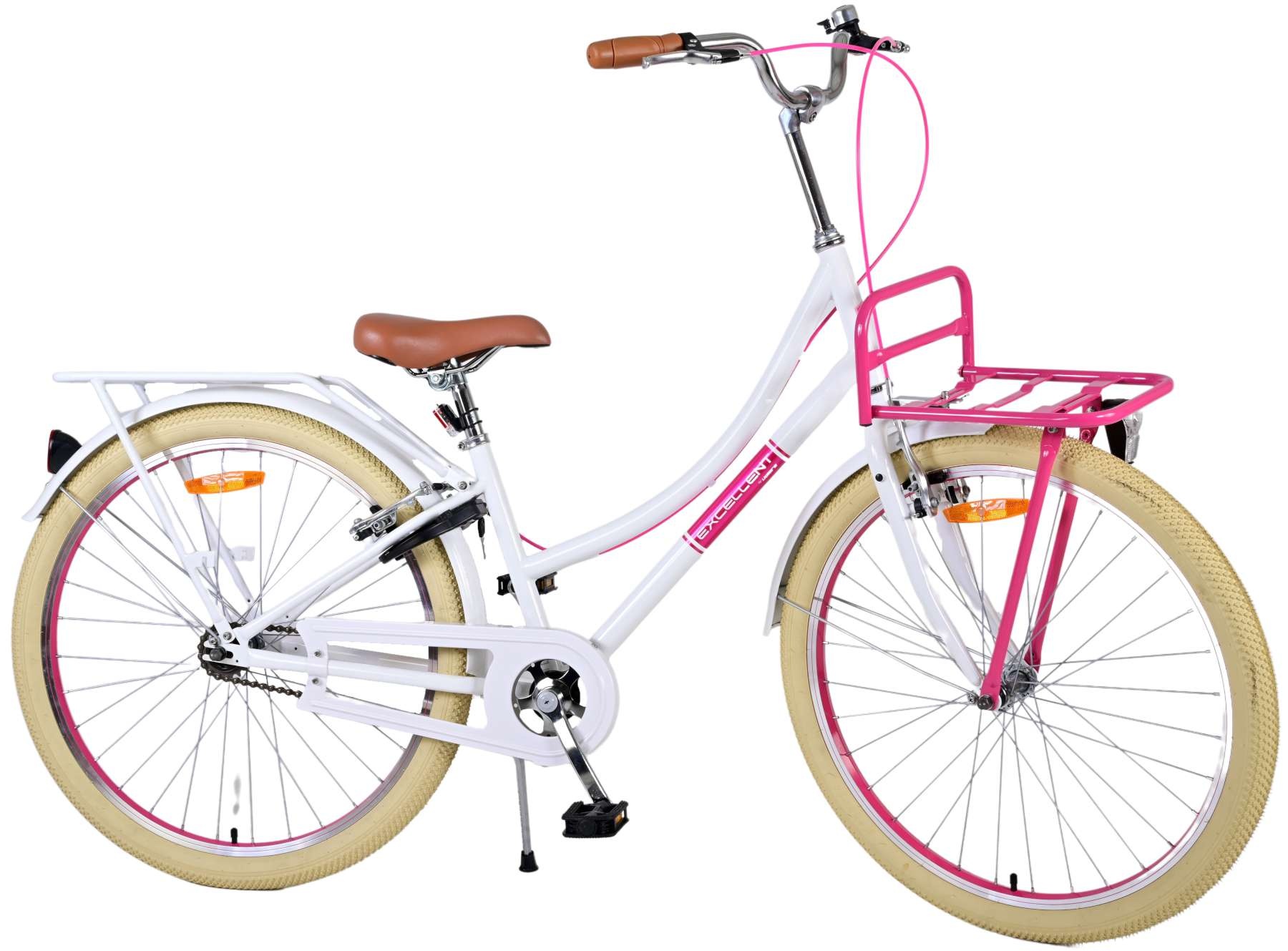 Volare Excellent Children's bike - Girls - 26 inches - White - Two hand brakes