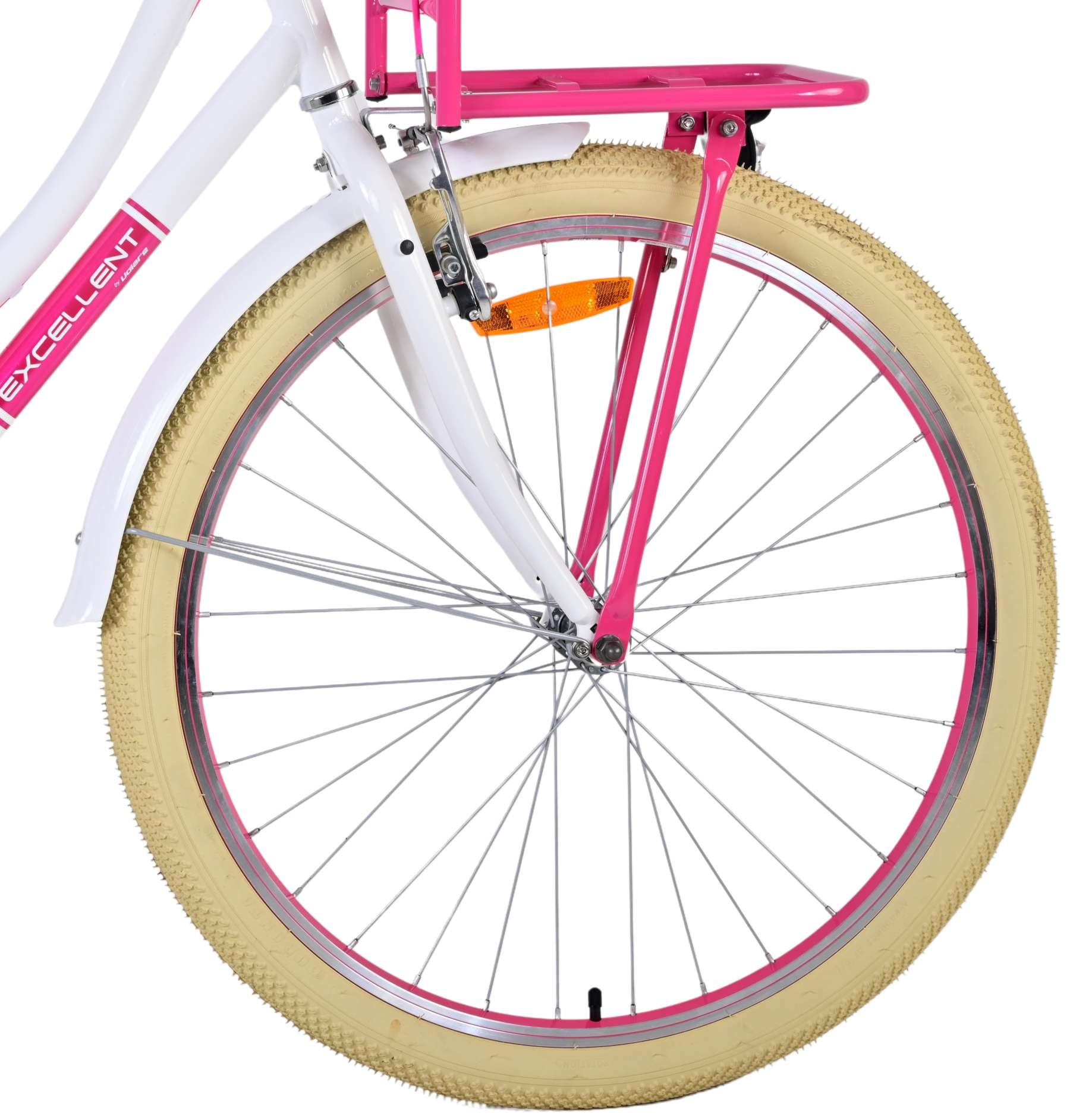Volare Excellent Children's bike - Girls - 26 inches - White - Two hand brakes