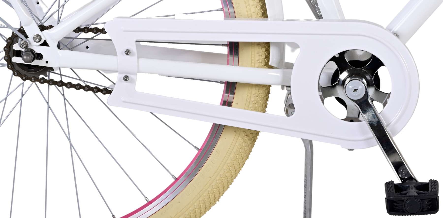 Volare Excellent Children's bike - Girls - 26 inches - White - Two hand brakes