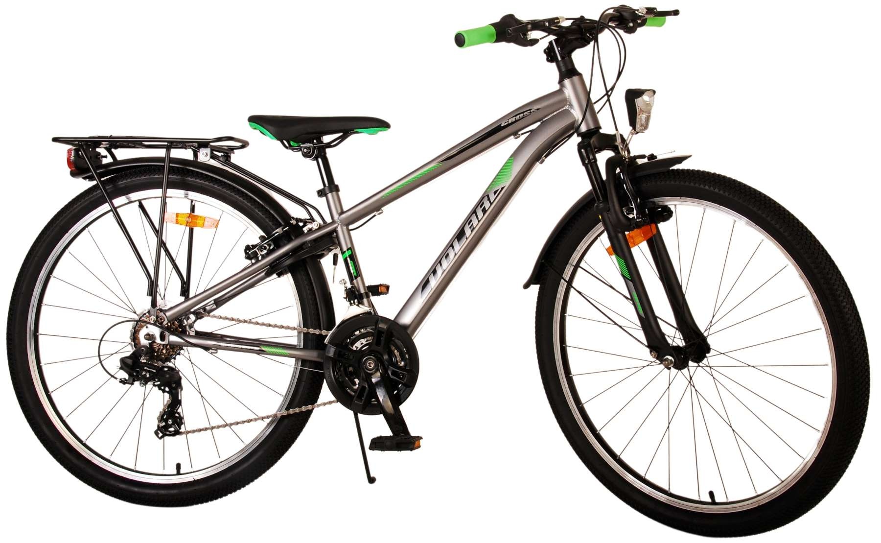 Volare Cross Kids bike - Boys - 26 inches - Grey - 18-speed - Two hand brakes