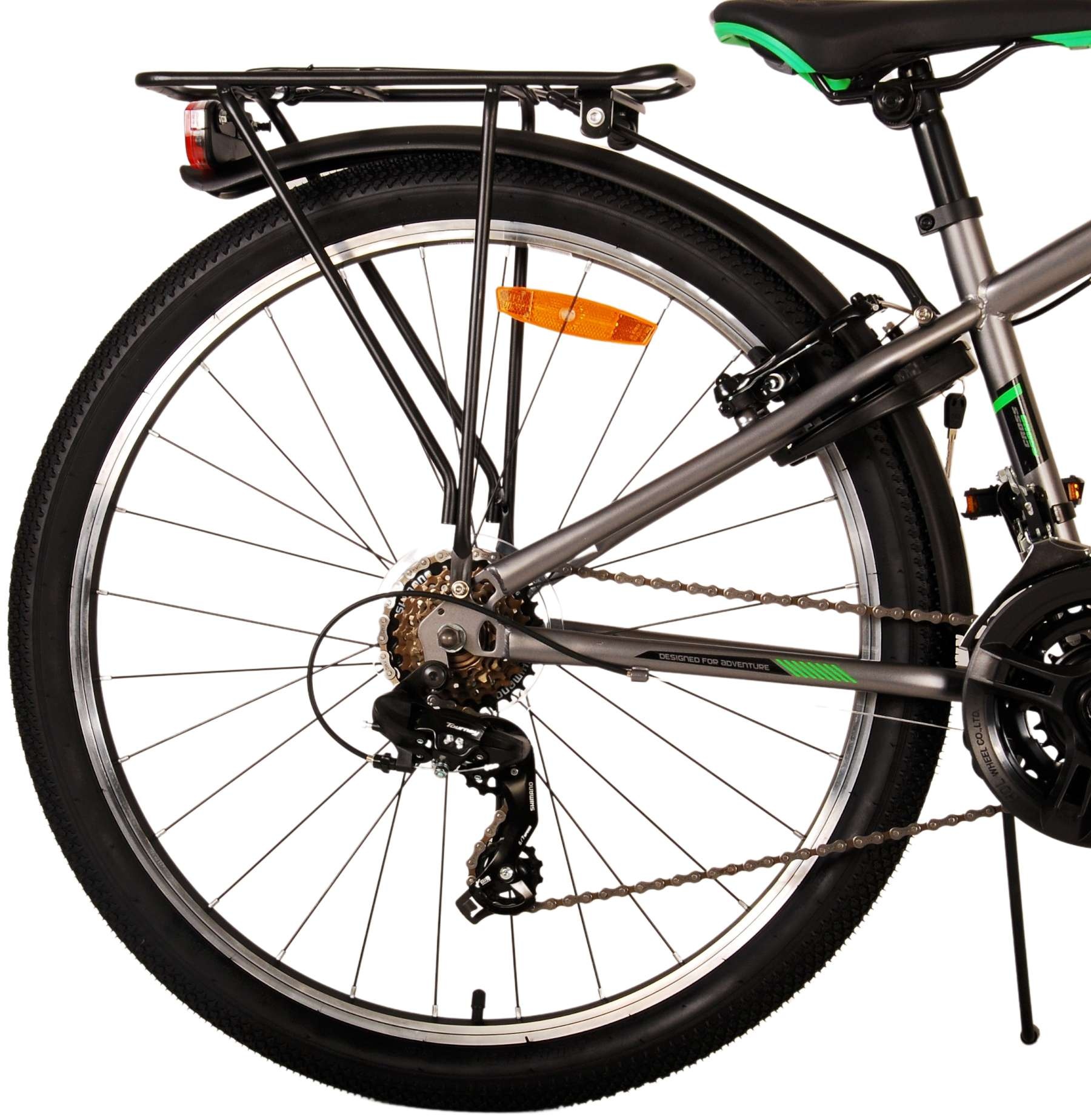 Volare Cross Kinderfahrrad - Jungen - 26 Zoll - Grau - 18 Gänge - Zweihandbremsen