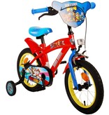 Paw Patrol Kinderfiets - Jongens - 14 inch - Rood/Blauw
