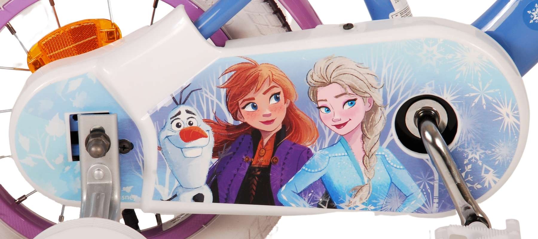 Disney Frozen 2 Kinderfahrrad - Mädchen - 30 cm - Blau / Lila