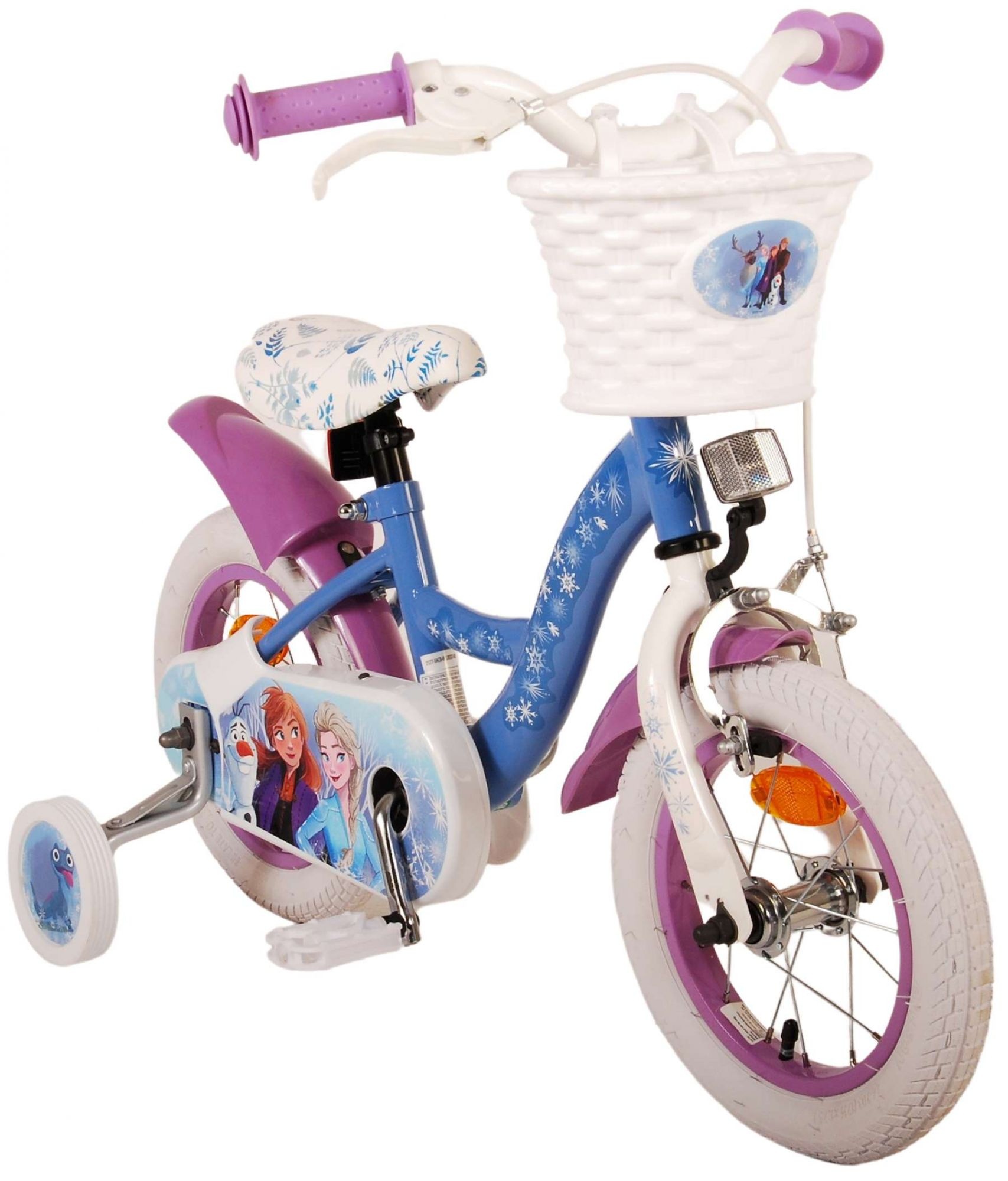 Disney Frozen 2 Kinderfahrrad - Mädchen - 30 cm - Blau / Lila