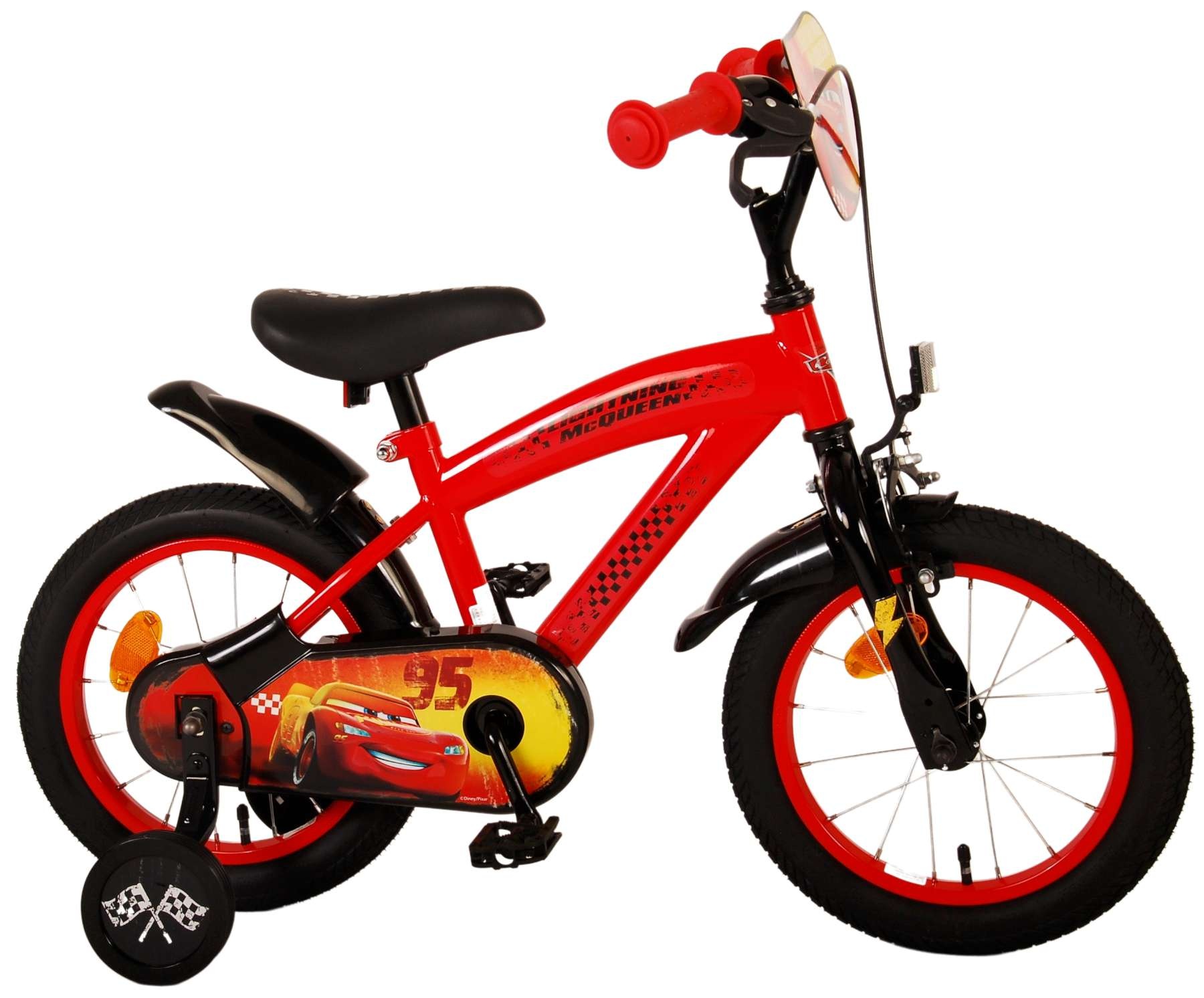 Disney Cars Children's Bicycle - Boys - 14 inch - Red