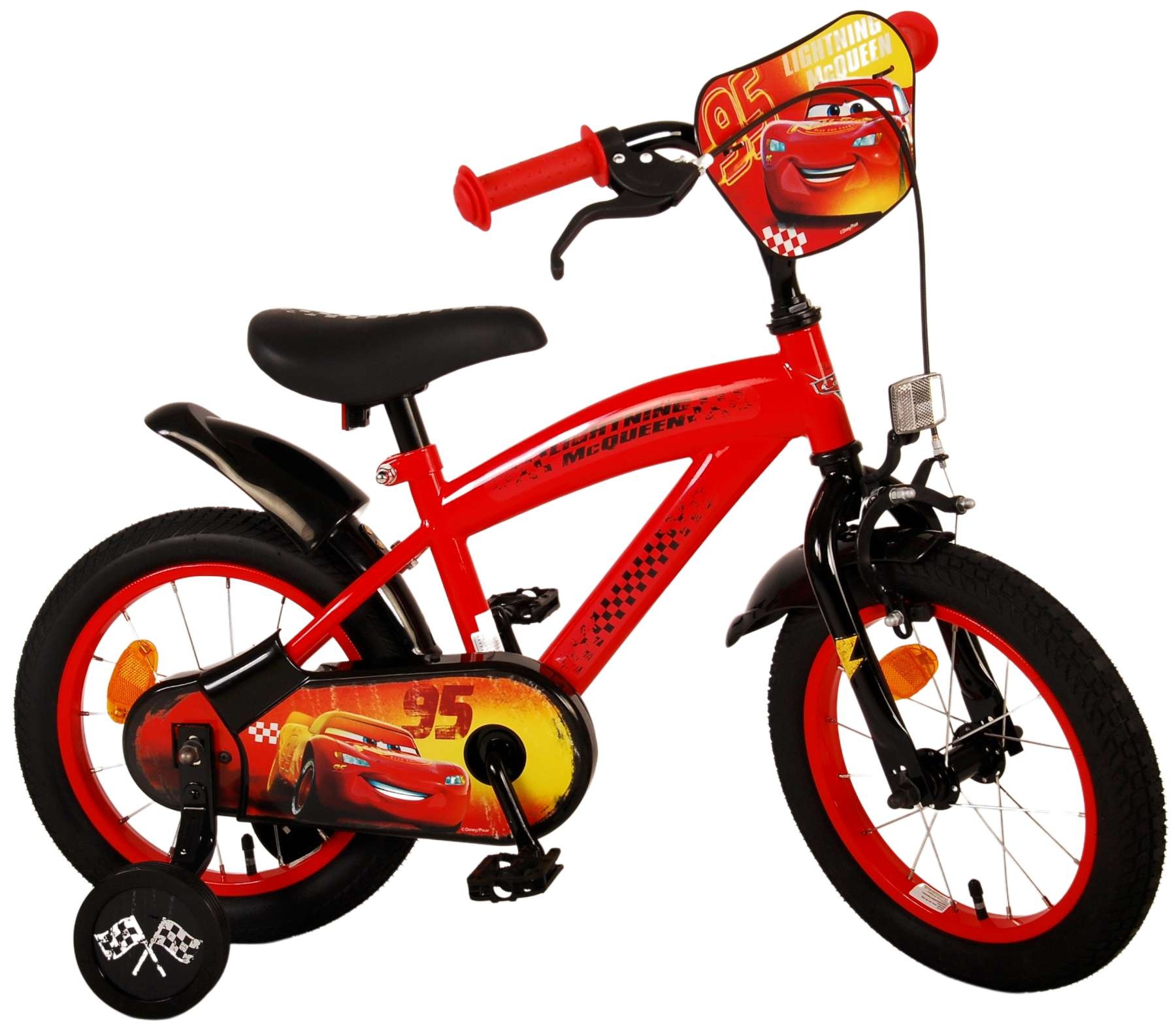 Disney Cars Children's Bicycle - Boys - 14 inch - Red