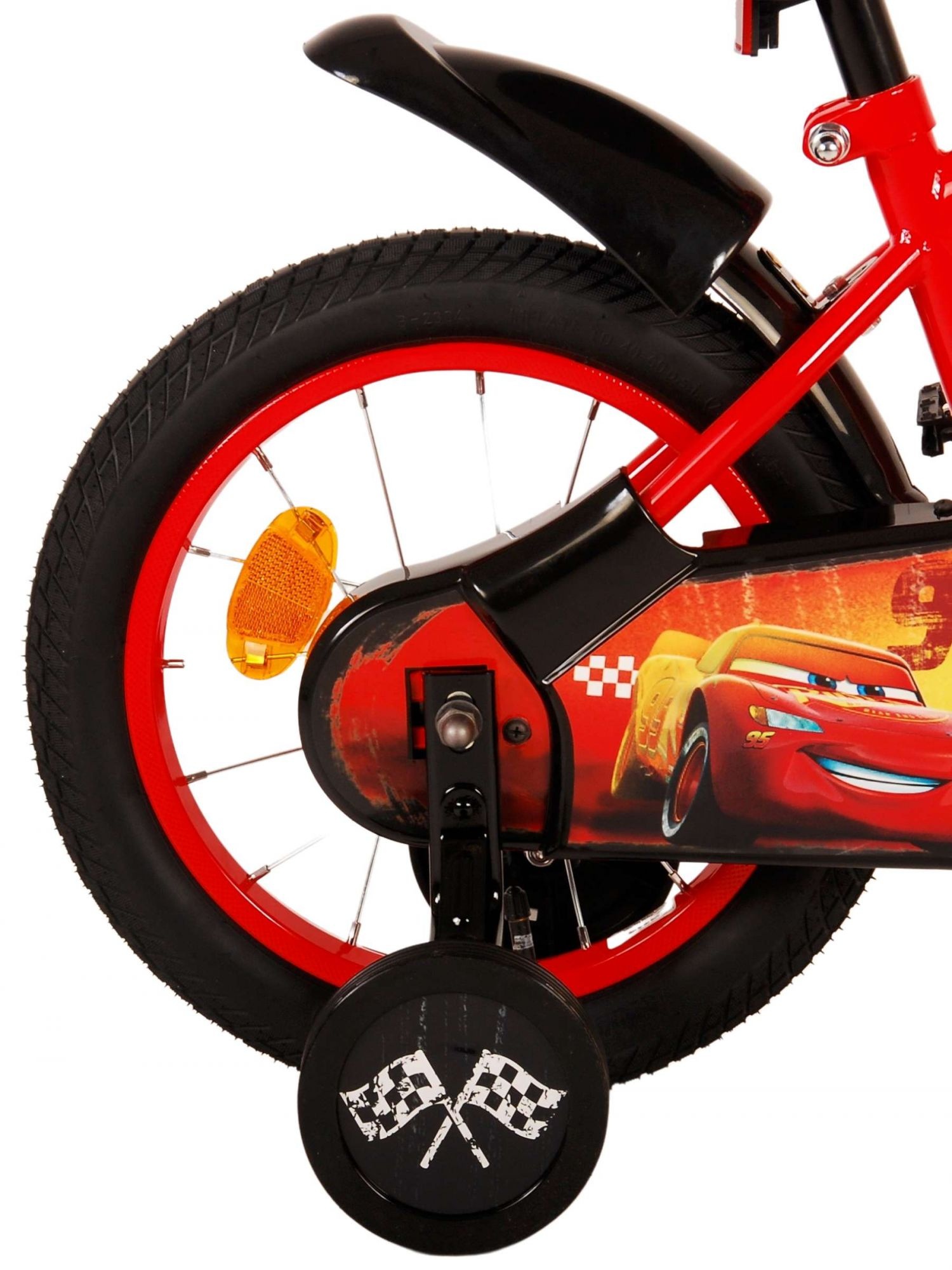 Disney Cars Children's Bicycle - Boys - 14 inch - Red