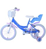 Frozen Kinderfiets - Meisjes - 16 inch - Blauw - Twee handremmen