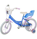 Frozen Kinderfiets - Meisjes - 16 inch - Blauw - Twee handremmen