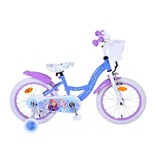 Disney Frozen 2 Kinderfahrrad - Mädchen - 16 Zoll - Blau / Lila
