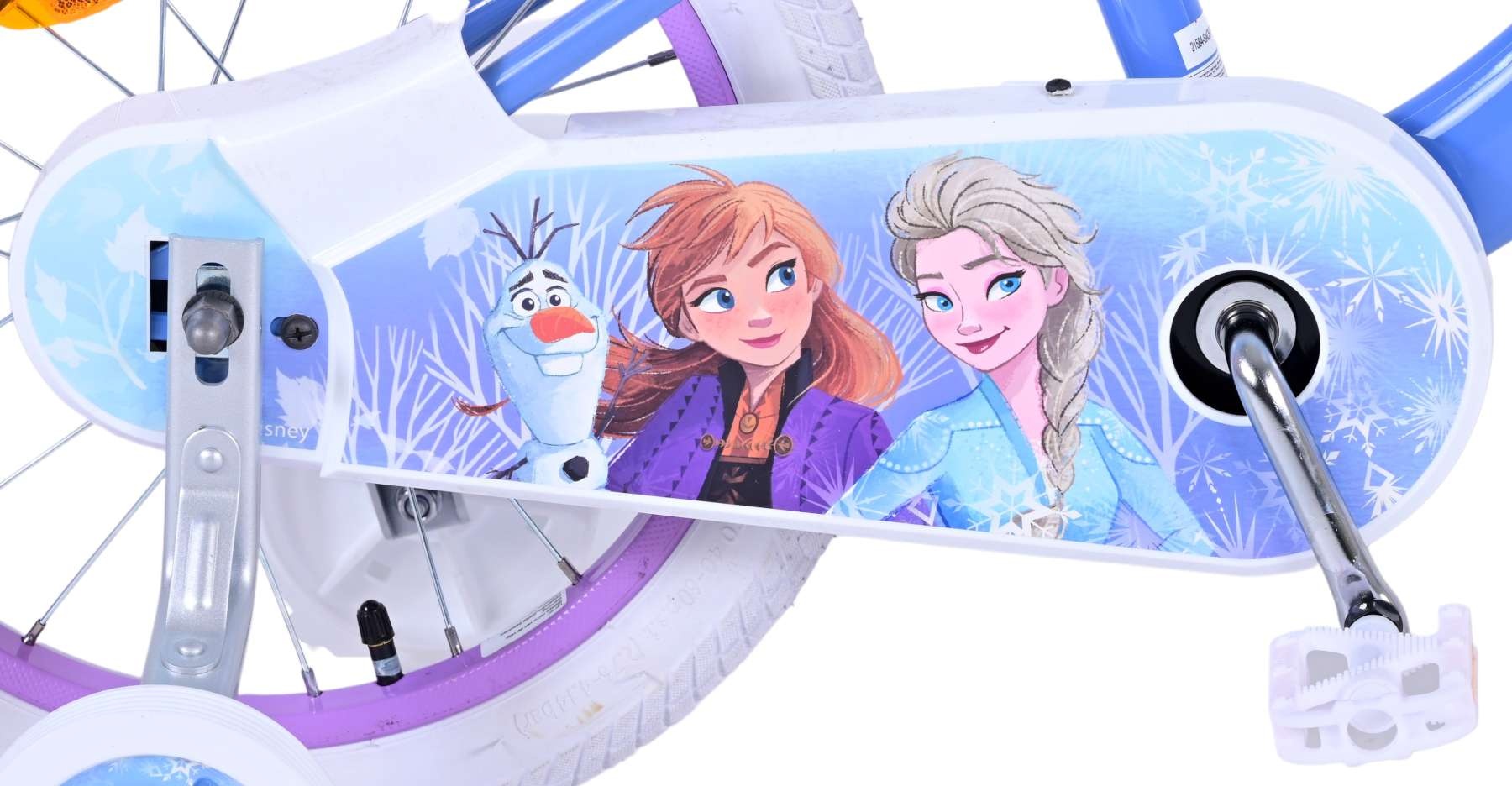Disney Frozen 2 Kinderfahrrad - Mädchen - 16 Zoll - Blau / Lila