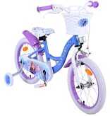 Disney Frozen 2 Kinderfahrrad - Mädchen - 16 Zoll - Blau / Lila