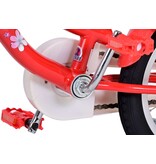 Volare Lovely Kinderfahrrad - Mädchen - 14 Zoll - Rot Weiß - 2 Handbremsen