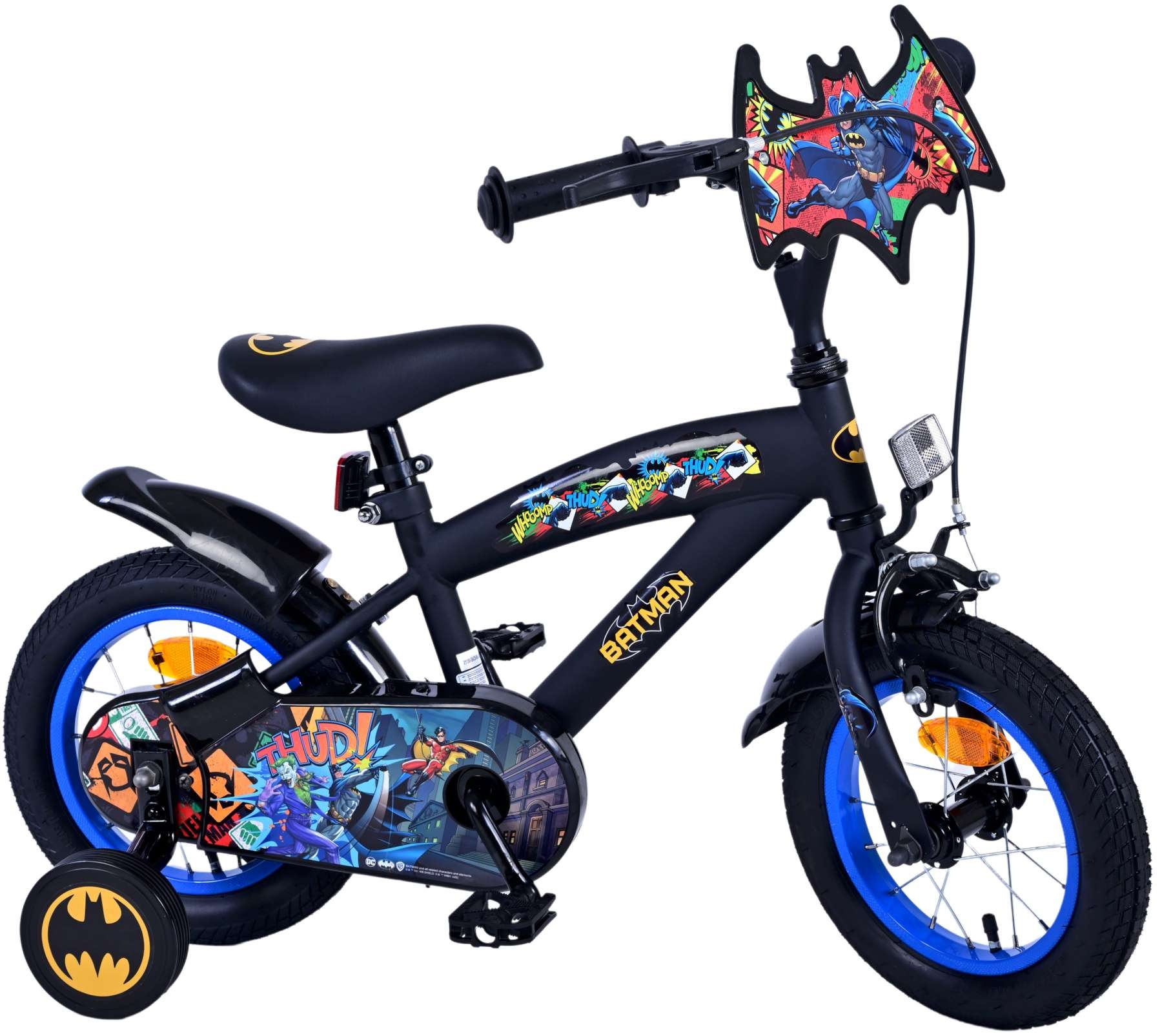 Batman Kids Bike - Boys - 12 inches - Black