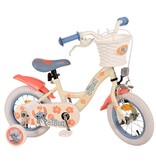Disney Stitch Kinderfahrrad - Mädchen - 12 Zoll - Creme Koralle Blau