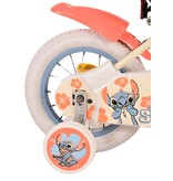 Disney Stitch Kinderfahrrad - Mädchen - 12 Zoll - Creme Koralle Blau