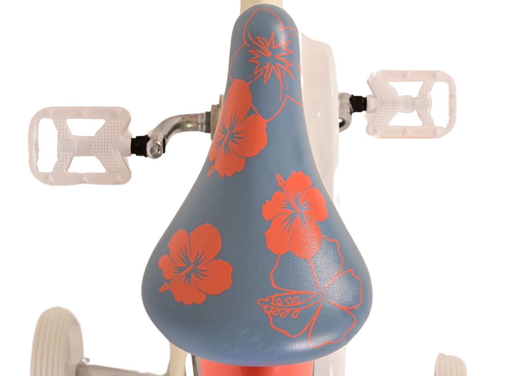 Disney Stitch Kinderfahrrad - Mädchen - 12 Zoll - Creme Koralle Blau