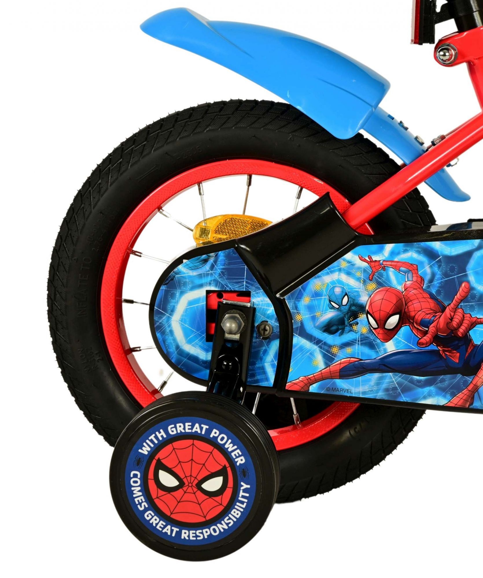 Spider-Man Kids bike - Boys - 12 inches - Blue/Red