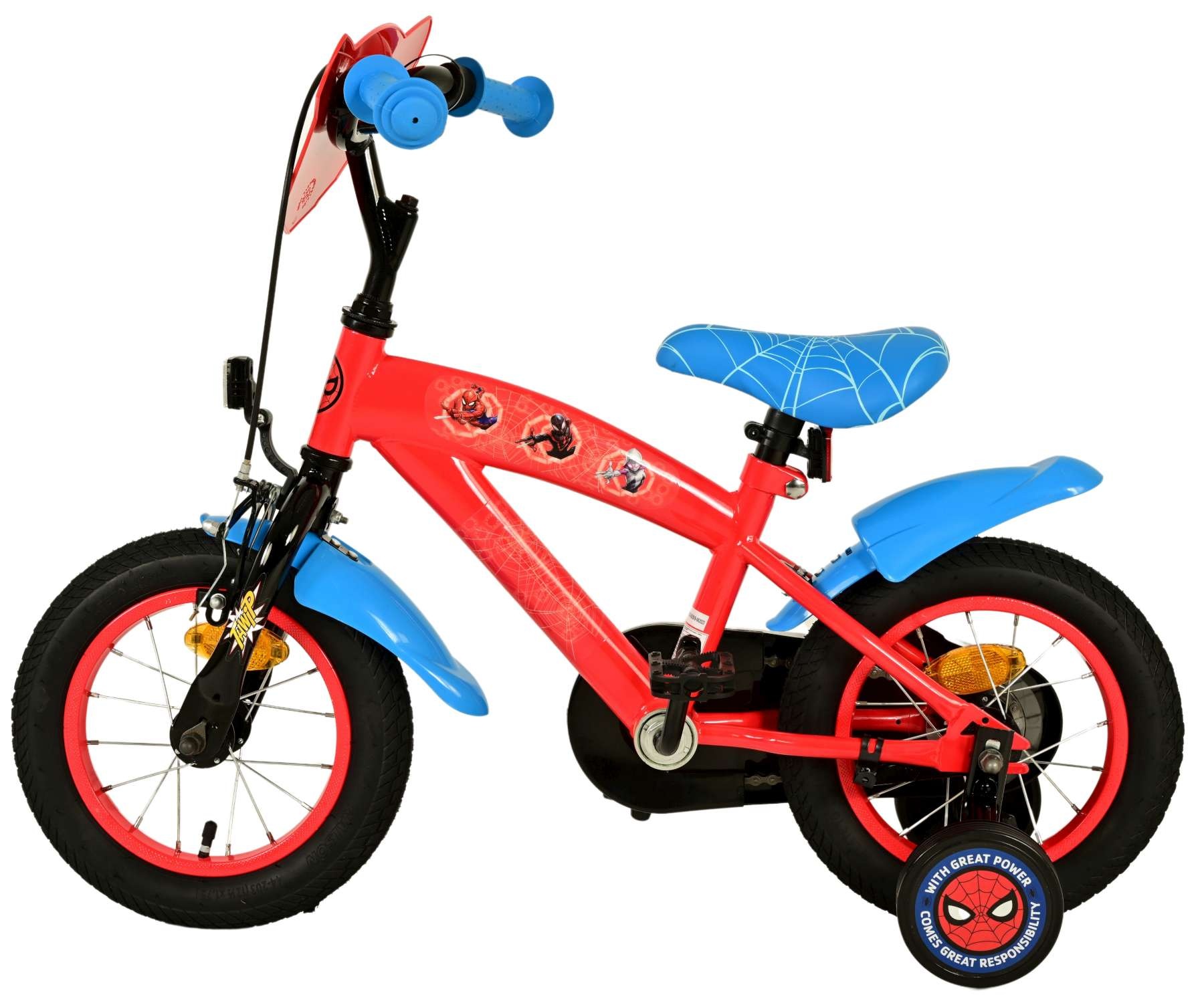 Spider-Man Kids bike - Boys - 12 inches - Blue/Red