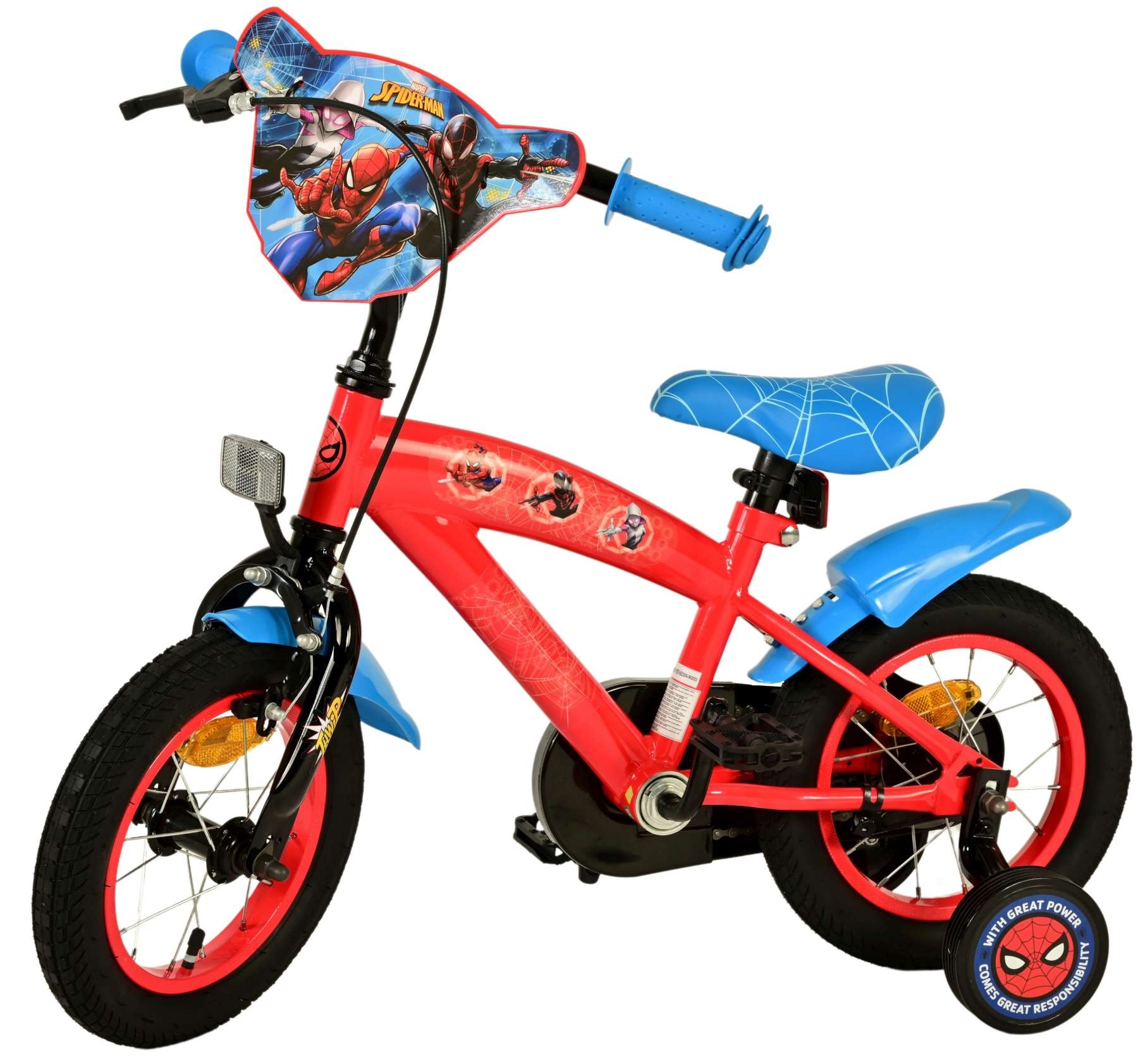 Spider-Man Kids bike - Boys - 12 inches - Blue/Red