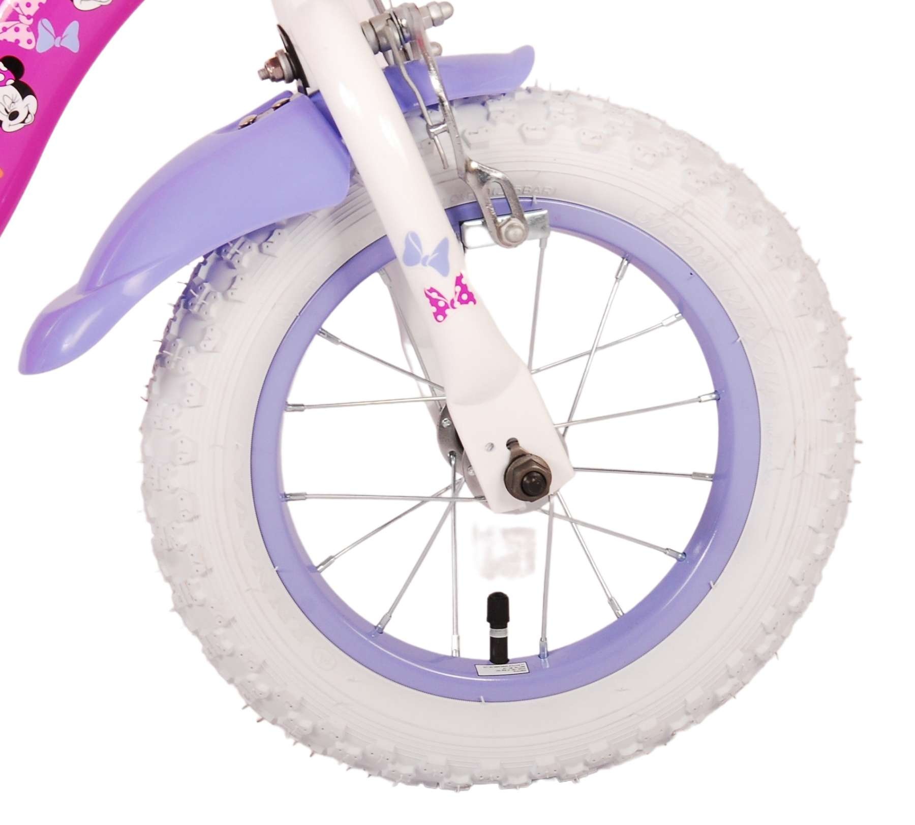 Disney Minnie Cutest Ever! Kinderfahrrad - Mädchen - 12 Zoll - Rosa - Zwei Handbremsen
