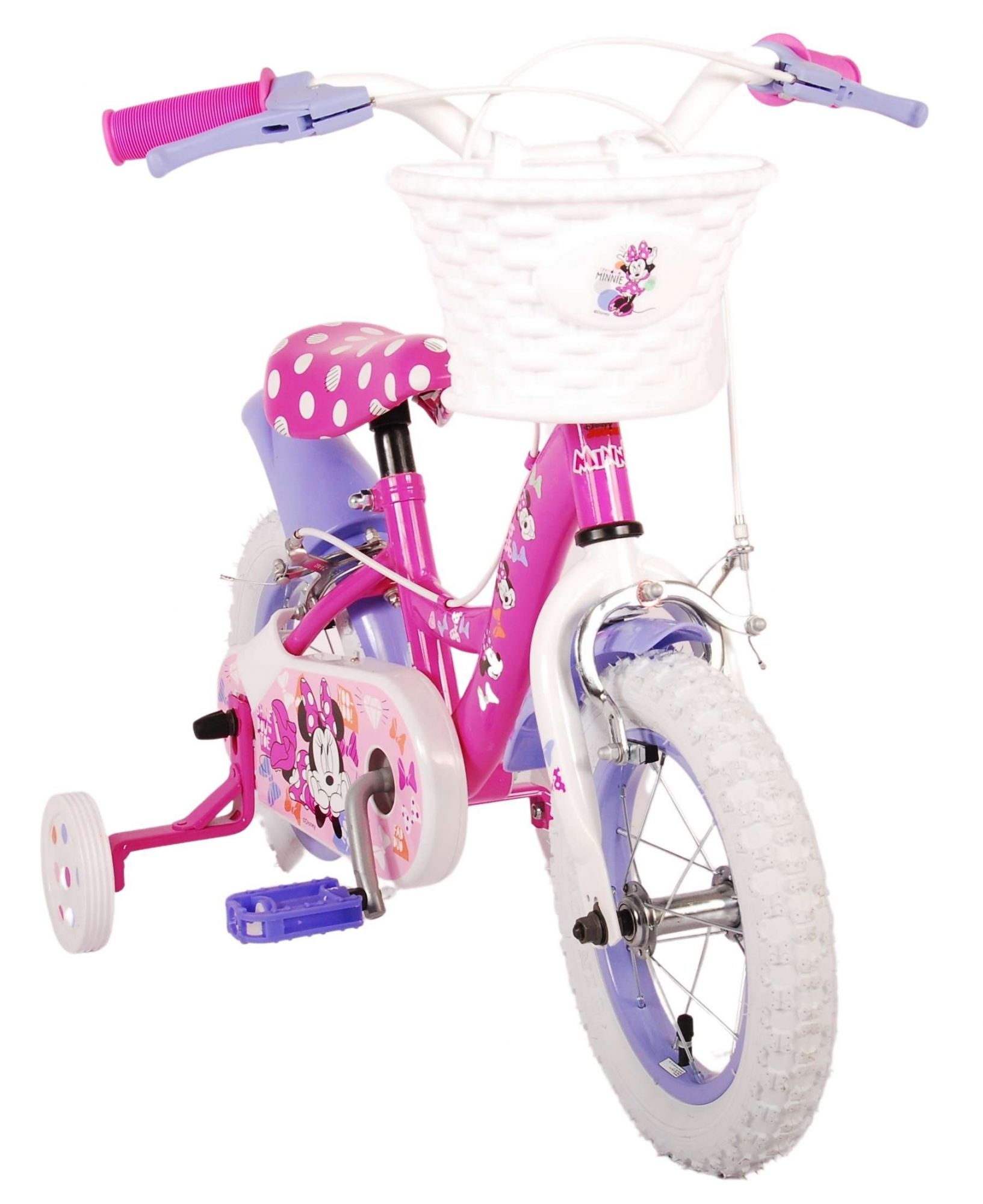 Disney Minnie Cutest Ever! Kinderfahrrad - Mädchen - 12 Zoll - Rosa - Zwei Handbremsen