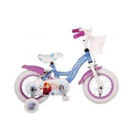 Disney Frozen 2 Kids bike - Girls - 12 inches - Blue/Purple - Two hand brakes