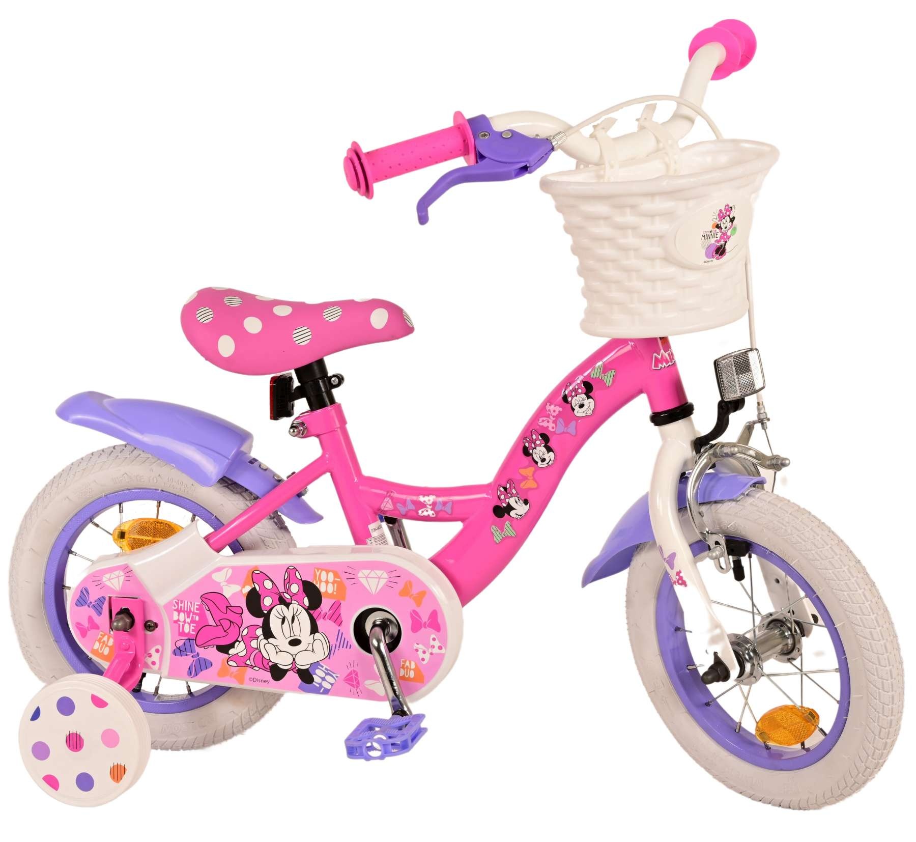 Minnie Kinderfahrrad - Mädchen - 12 Zoll - Rosa