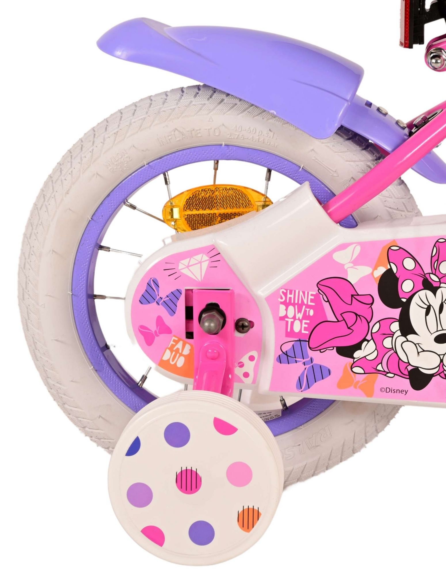 Minnie Kinderfahrrad - Mädchen - 12 Zoll - Rosa