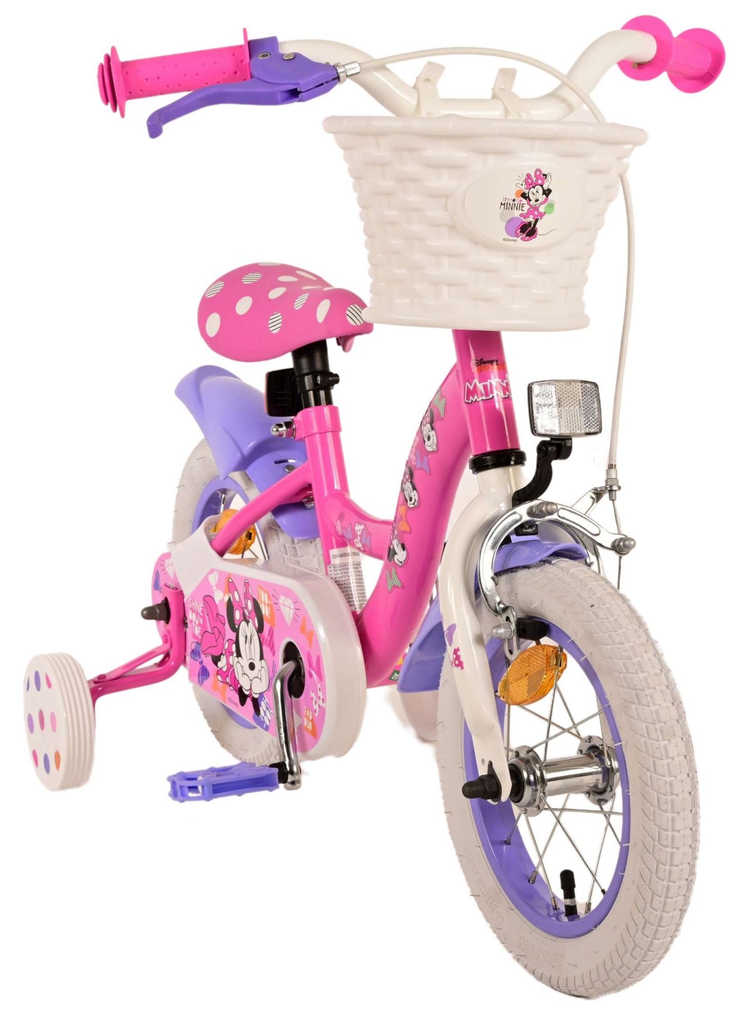Minnie Kinderfahrrad - Mädchen - 12 Zoll - Rosa