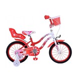 Volare Lovely children's bike - Girls - 16 inch - Red White