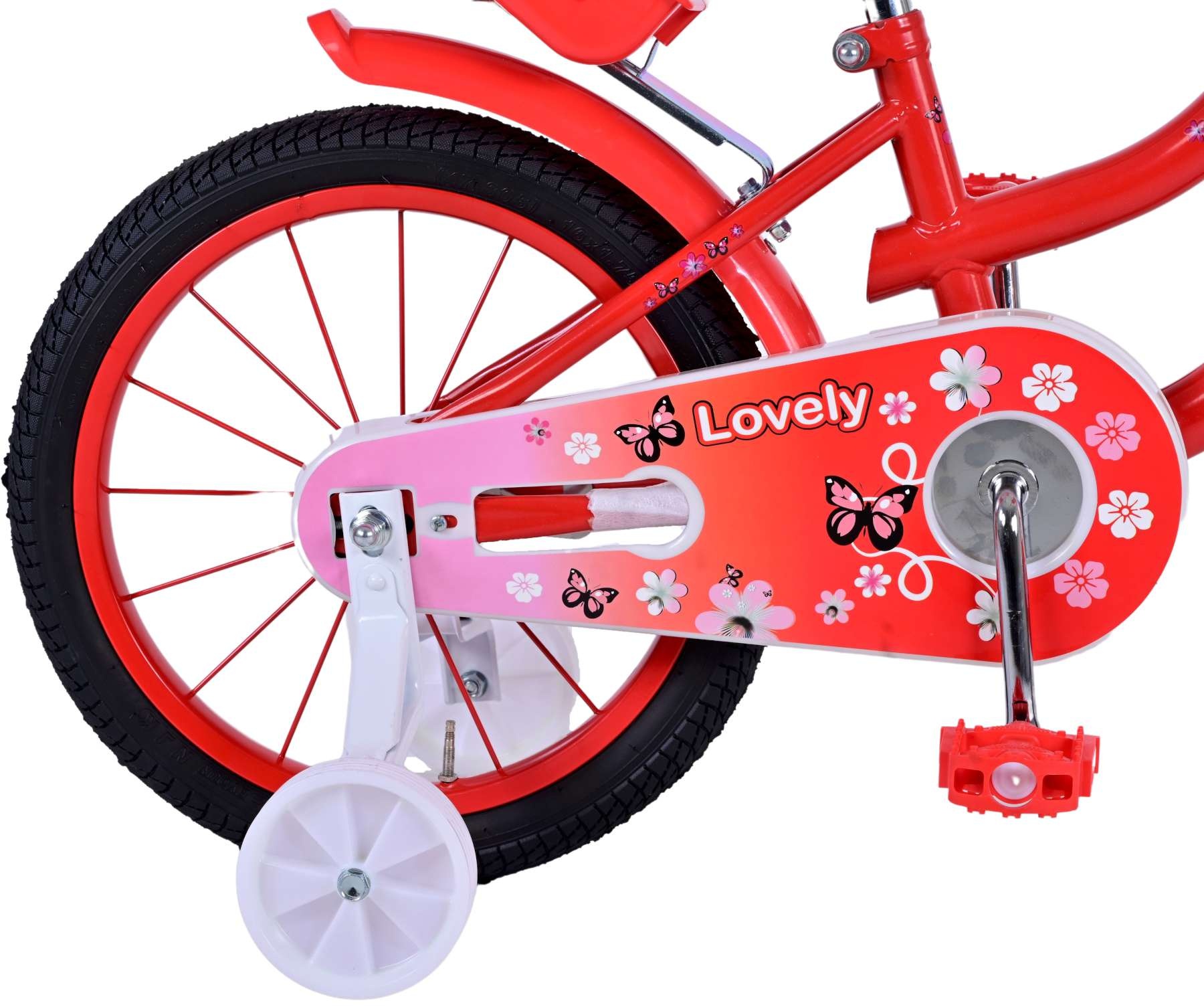 Volare Lovely children's bike - Girls - 16 inch - Red White