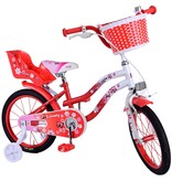 Volare Lovely children's bike - Girls - 16 inch - Red White