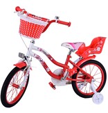 Volare Lovely children's bike - Girls - 16 inch - Red White