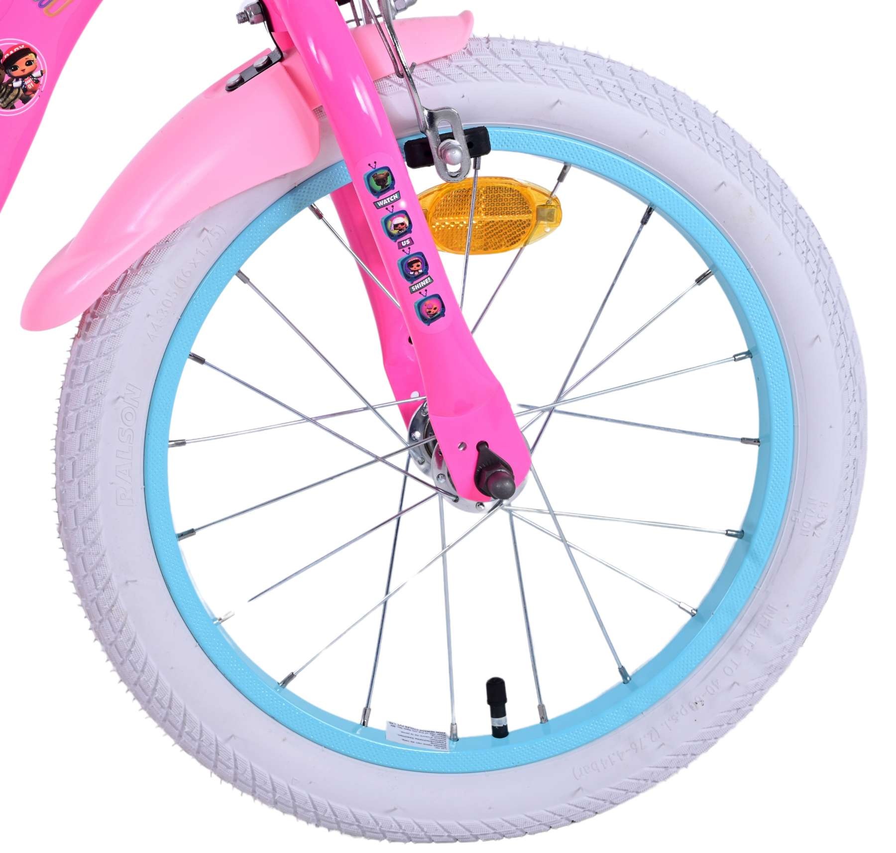 LOL Surprise Kinderfahrrad - Mädchen - 16 Zoll - Rosa