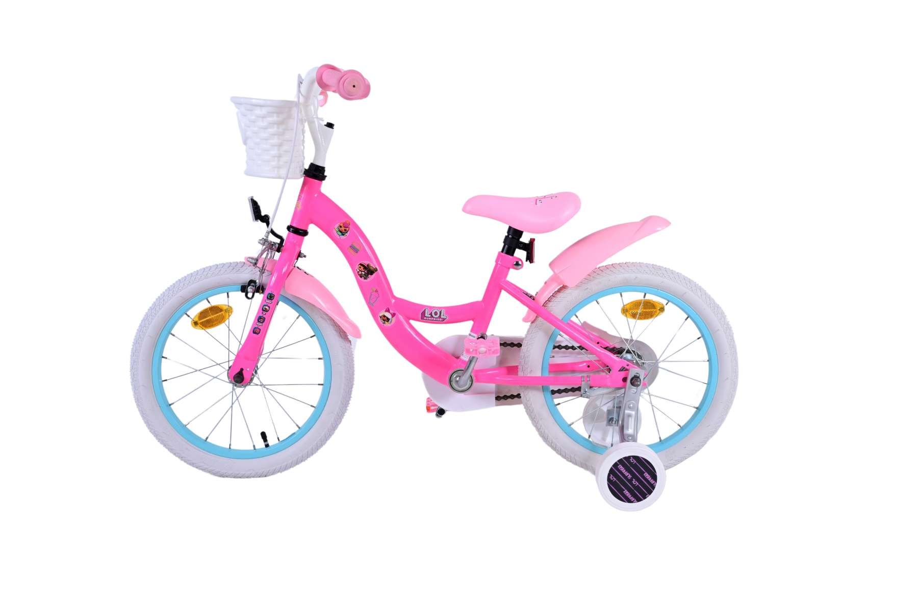 LOL Surprise Kinderfahrrad - Mädchen - 16 Zoll - Rosa