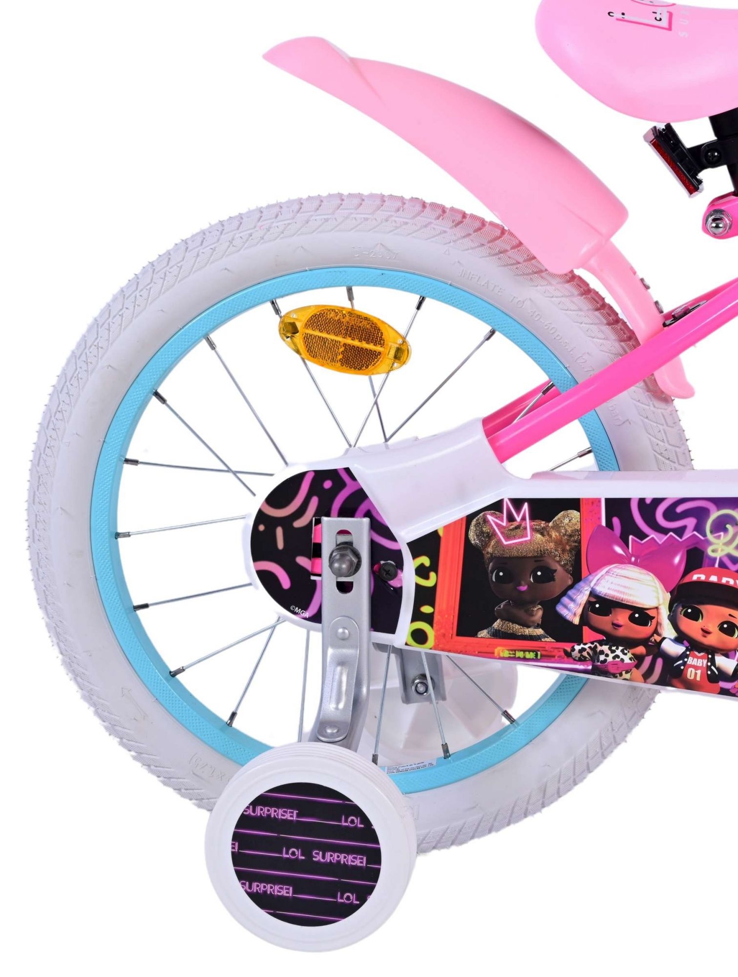 LOL Surprise Kinderfahrrad - Mädchen - 16 Zoll - Rosa