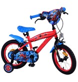 Ultimate Spider-Man Kids bike - Boys - 14 inch - Blue/Red - Two hand brakes