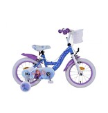Disney Frozen 2 Kinderfahrrad - Mädchen - 14 Zoll - Blau/Lila - Zweihandbremsen