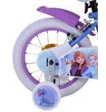 Disney Frozen 2 Kinderfahrrad - Mädchen - 14 Zoll - Blau/Lila - Zweihandbremsen